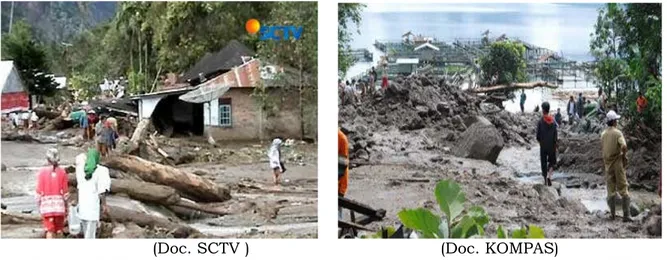 Gambar 4-8:Tanah Longsor di Nagari Tanjungsani pada tanggal 26 April 2010