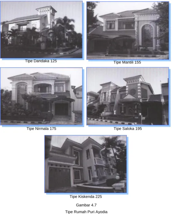 Gambar 4.7  Tipe Rumah Puri Ayodia 