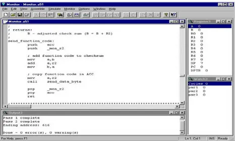 Gambar 2.8. Software 8051 Editor, assembler, simulator 