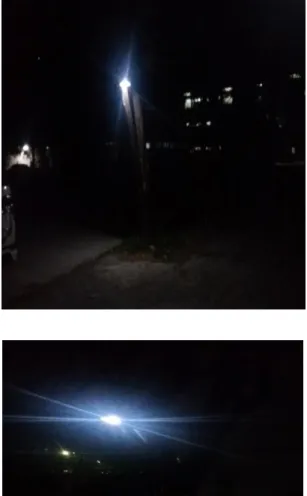 Gambar 3.1 Uji coba sel surya bekerja  selama 90 menit malam hari di lab  (Sabtu, 9 November 2019) 