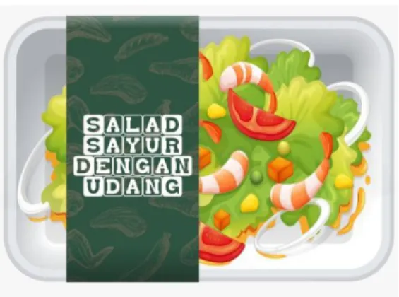 Gambar 1.  Salad Sayur dengan Udang 
