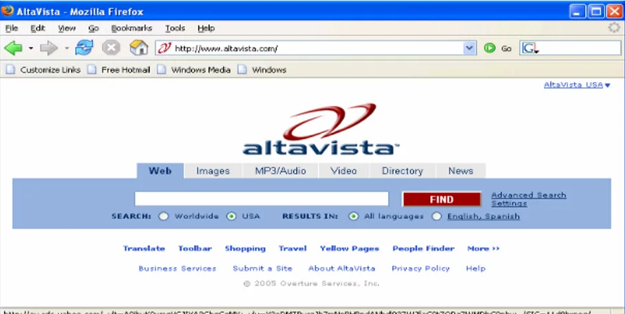 Gambar  17  Search Engine Altavista 