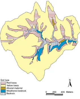 Fig. 2. Soil map of the study area.
