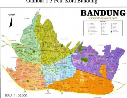 Gambar 1 3 Peta Kota Bandung 