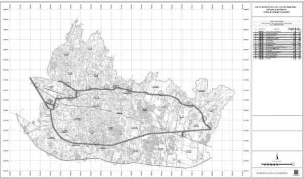 Gambar 1.1 Peta Kewenangan Jalan Provinsi  Sumber: Dinas Bina Marga dan Pengairan Kota Bandung 