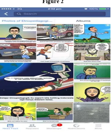 Figure 2: Snapshot of student comic postings 