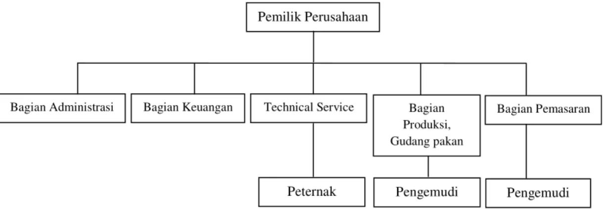 Gambar 2. Struktur organisasi Cikahuripan PS 