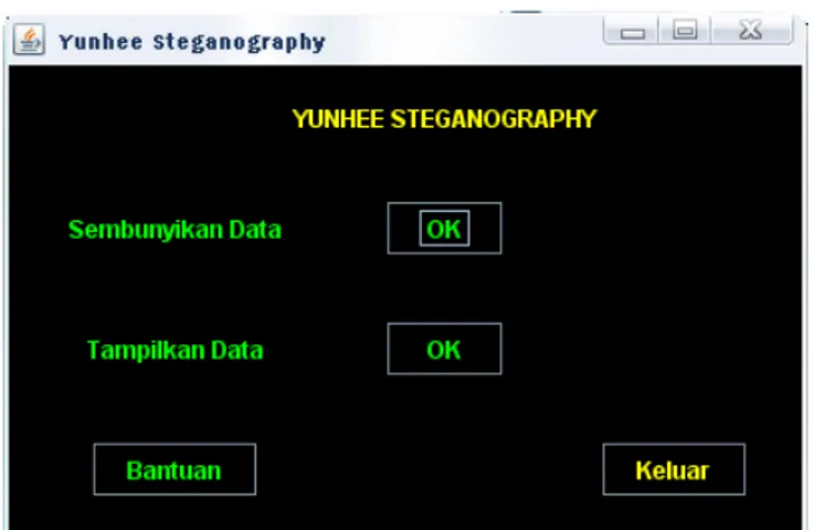 Gambar 2.2 Window Yunhee Steganography 