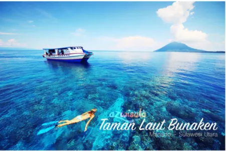 Gambar 3. Pulau Bunaken, Sulawesi Utara  (Sumber: azwisata.com) 