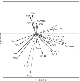 FIG. 5.Relationships between burrow system