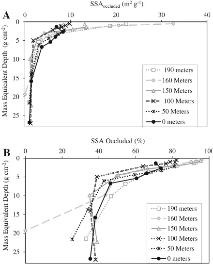 Figure 4. Soil C inventory (of 1.9 g cmcreated lower layer of A horizon by earthworm driven mixing and the loess layer