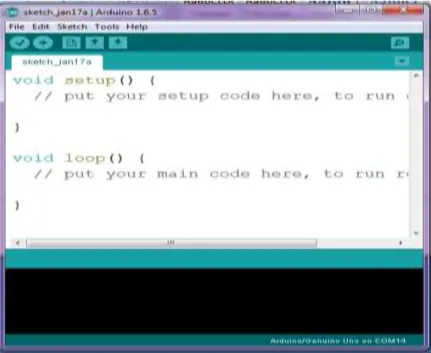 Gambar 2.4 IDE Arduino Versi 1.6.5 
