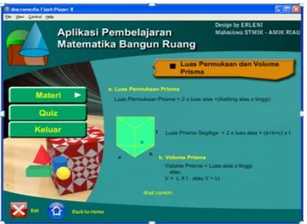 Gambar 14.  Tampilan  halaman  Bangun ruang sisi  lengkung 