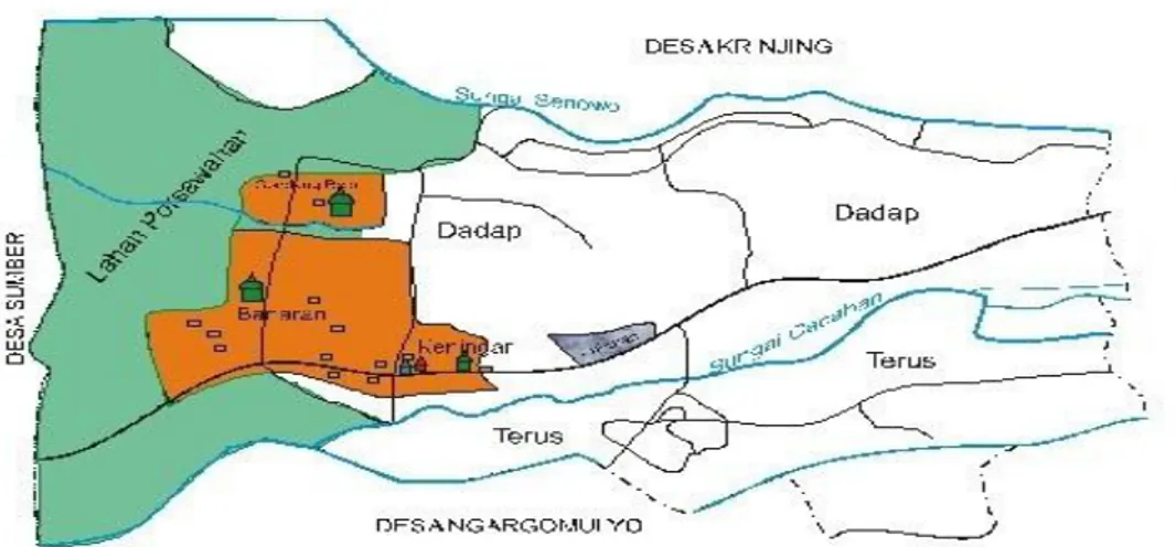 Gambar 2.2  Peta Desa Keningar 