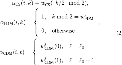 Fig. 1. 3GPP NR OFDM type 1 DMRS for up to 8 users.