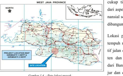 Gambar 1.4. : Peta lokasi proyek 