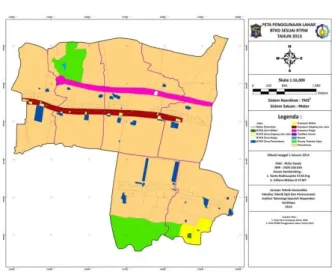 Gambar 6. Peta Sebaran Bekas Tanah Kas Desa  Kecamatan Lakarsantri 