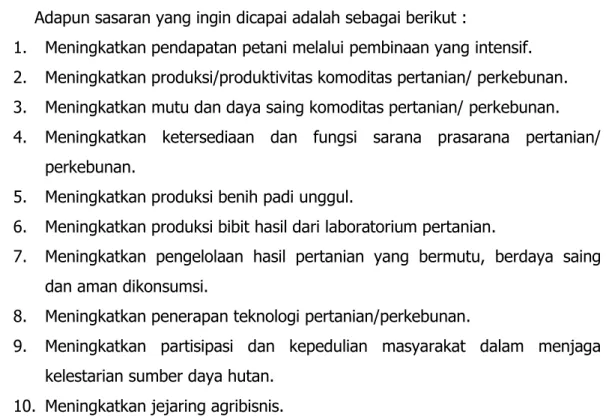 Tabel 3.1. TUJUAN-SASARAN 