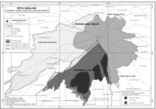 Gambar 5. Peta Geologi kawasan  Gunung Merapi 