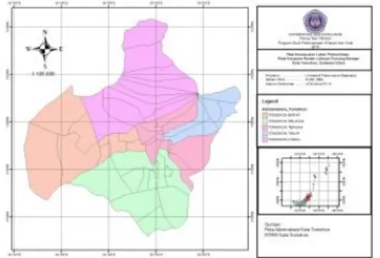 Gambar 1. Administrasi Kota Tomohon  Metode Penelitian 