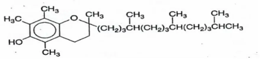 Gambar 3. Struktur Kimia α-Tokoferol (Goodman dan Gilman, 2007)