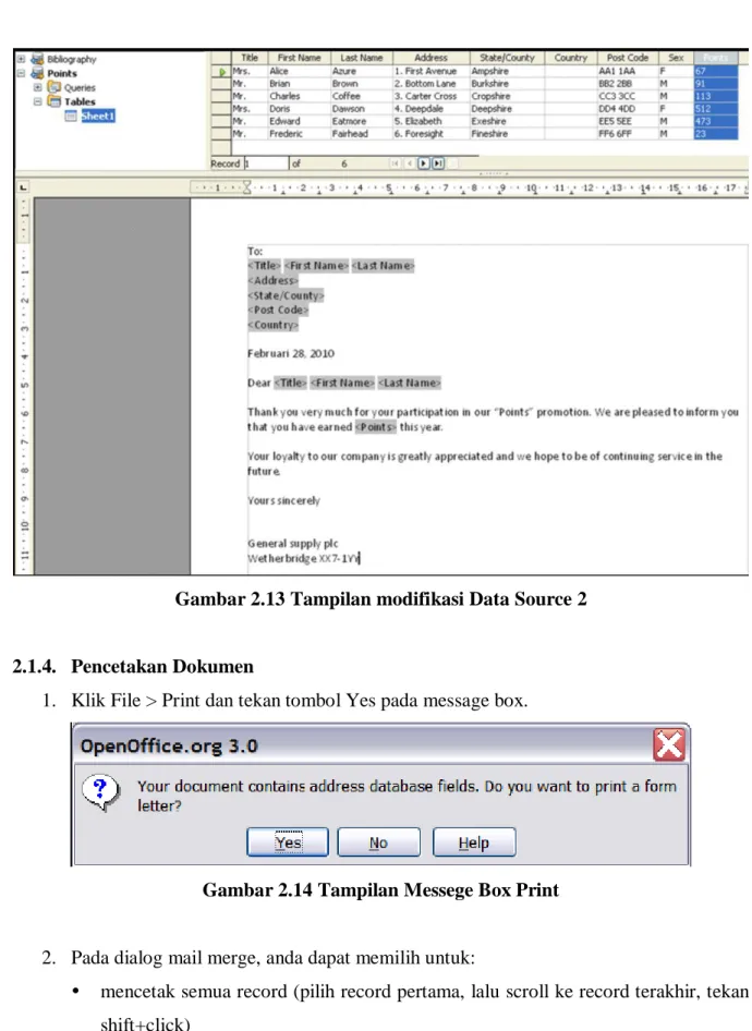 Gambar 2.13 Tampilan modifikasi Data Source 2 