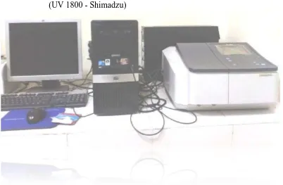 Gambar seperangkat alat spektrofotometer UV-Visibel (UV 1800 - Shimadzu) 