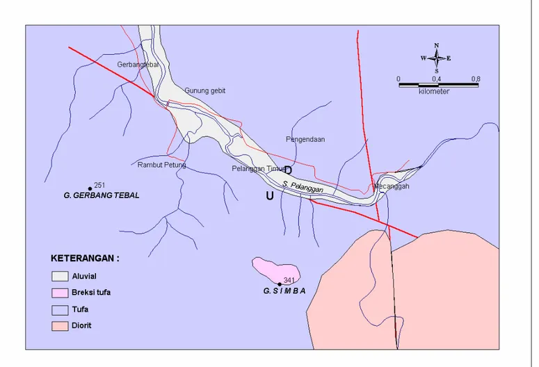 Gambar 4. Peta Geologi Daerah G. Simba dan Sekitarnya 