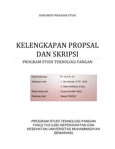 TATA CARA PENULISAN SKRIPSI - Bagian Akhir