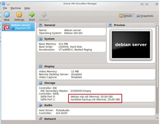 Gambar 10: Harddisk sudah berhasil ditambahkan