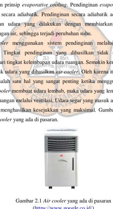 Gambar 2.1 Air cooler yang ada di pasaran  (https://www.google.co.id/)  