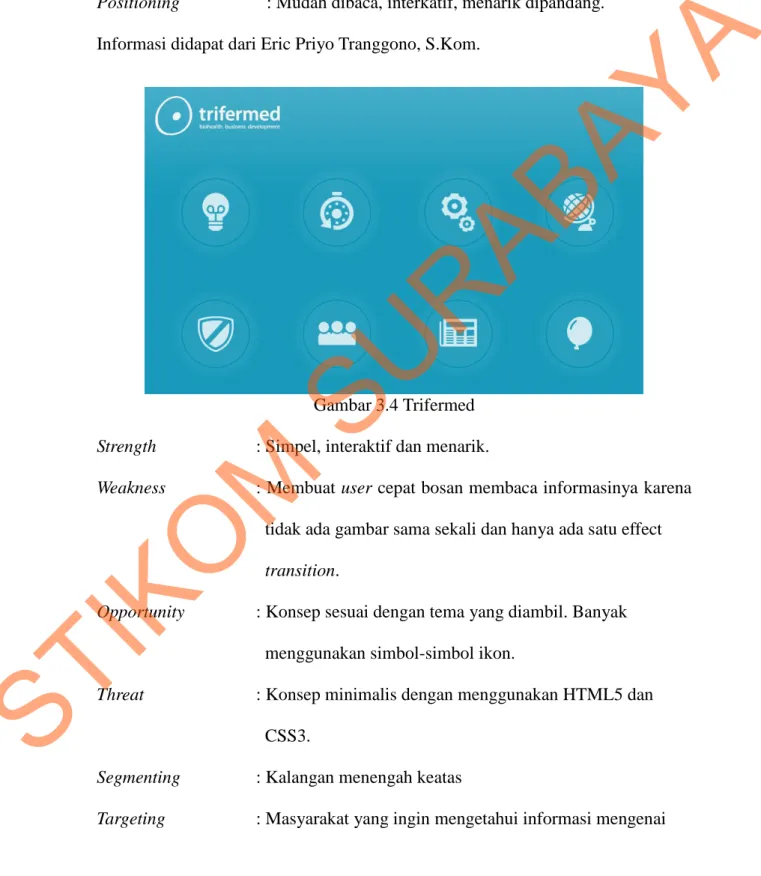 Gambar 3.4 Trifermed  Strength  : Simpel, interaktif dan menarik. 