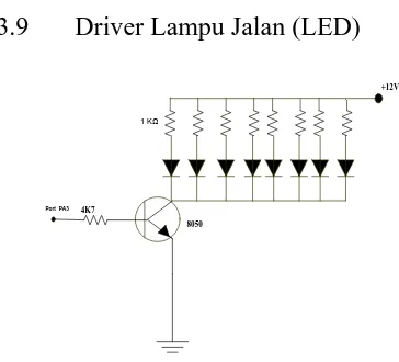 Gambar 3.11 Rangkaian Driver Lampu  