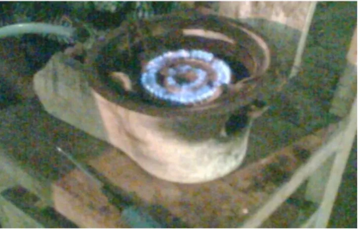 Gambar 3. Pemanfaatan Biogas dari Kotoran Sapi Untuk Memasak 
