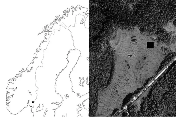 Fig. 1 The study site, Søndre