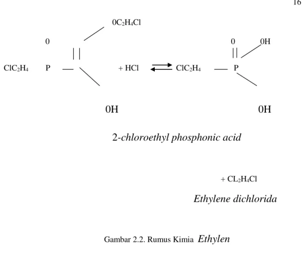 Gambar 2.2. Rumus Kimia   Ethylen 