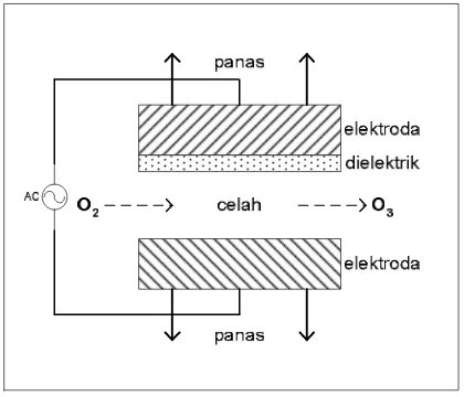 Gambar 2. Konfigurasi umum unit pelepas korona 
