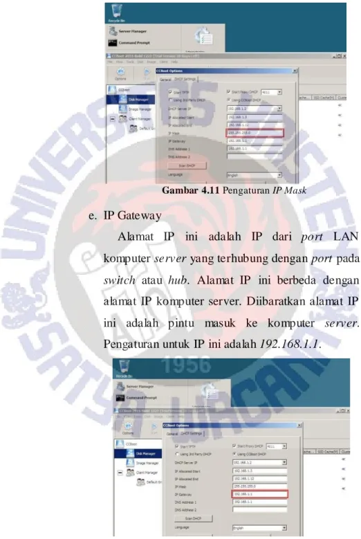 Gambar  4.11 Pengaturan IP Mask 