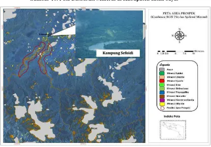 Gambar 10. Peta Distribusi Mineral di Kabupaten Intan Jaya. 