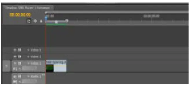 Gambar 4.18 Insert Video ke Timeline 