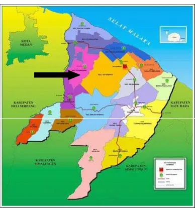 Gambar 1. Peta Geografi Kabupaten Serdang                                                                   Bedagai12 