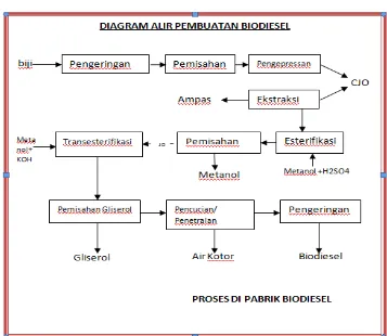 Gambar 2.2 Diagram Alir Pembuatan Biodiesel (Ira Syahirah, 2008) 