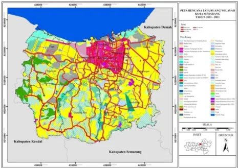 Gambar 1. Pola Ruang Kota Semarang. (Sumber: RTRW Kota Semarang 2011-2031) 