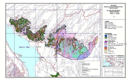 Gambar 5. Peta Lokasi Penentuan Titik Stasioner Daerah Aliran Sungai Hapasuk 