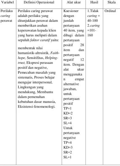 Tabel 1. Definisi Operasional 