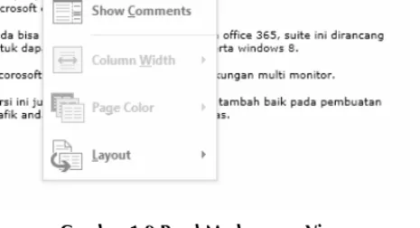 Gambar 1.9 Read Mode menu View. 