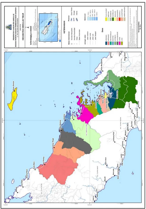 Gambar 2.3. Pembagian Administrasi Kecamatan Simeulue Timur 