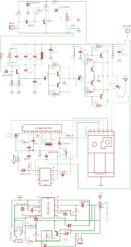 Gambar 3.1. Diagram Blok Sistem Walkie Talkie Dwi Fungsi 