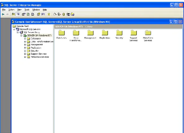 Gambar 2.7 SQL Server Enterprise Manager 