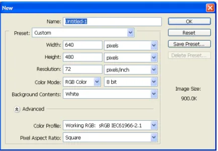 Gambar 4.3.Menu Setting Adobe Photoshop CS2 